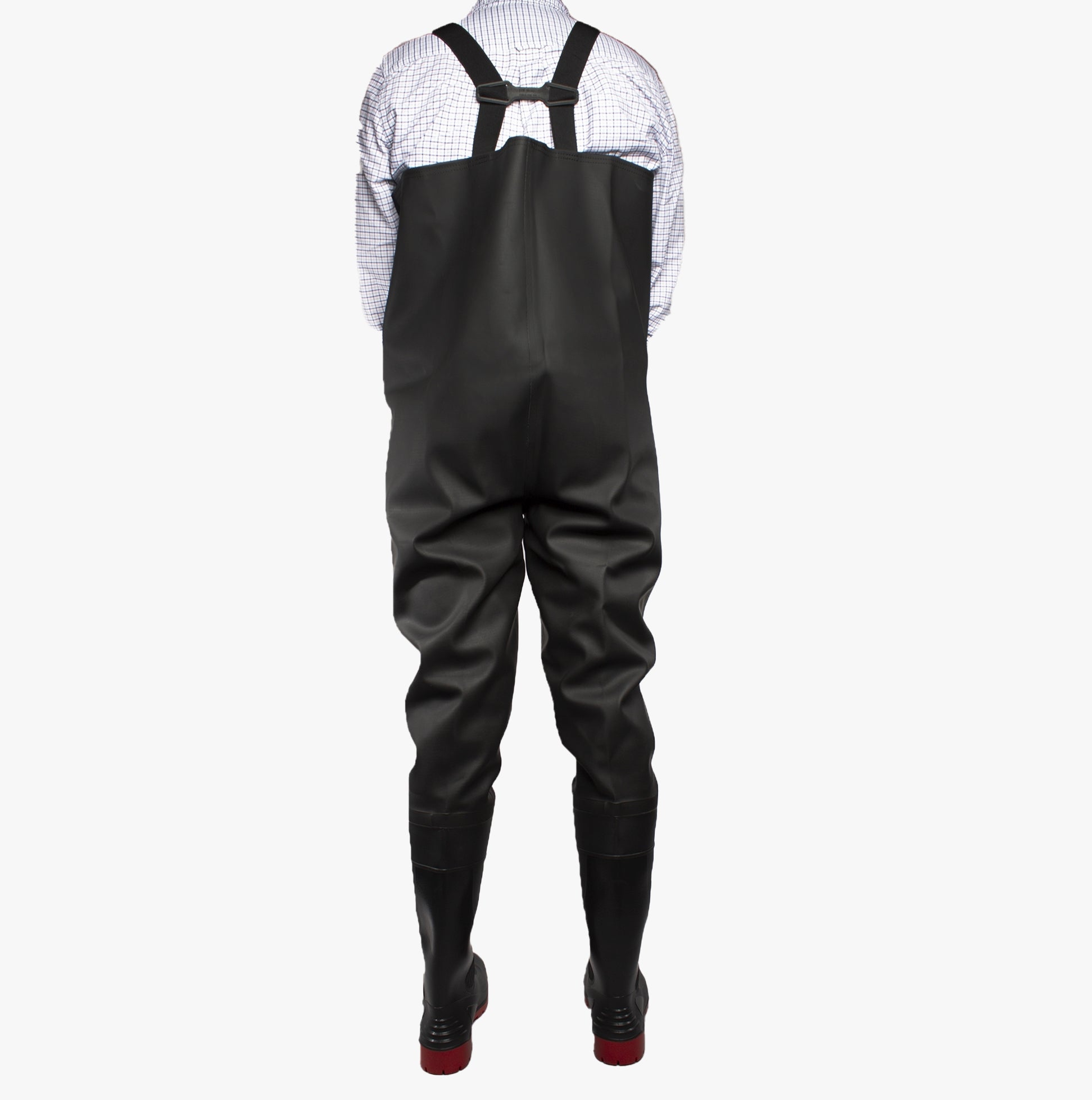 Amblers Safety DANUBE Unisex Safety Waders Black/Red