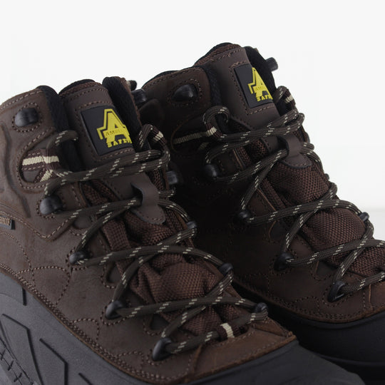 Amblers Safety FS430 Unisex Waterproof Comp. Toe Safety Boots Brown
