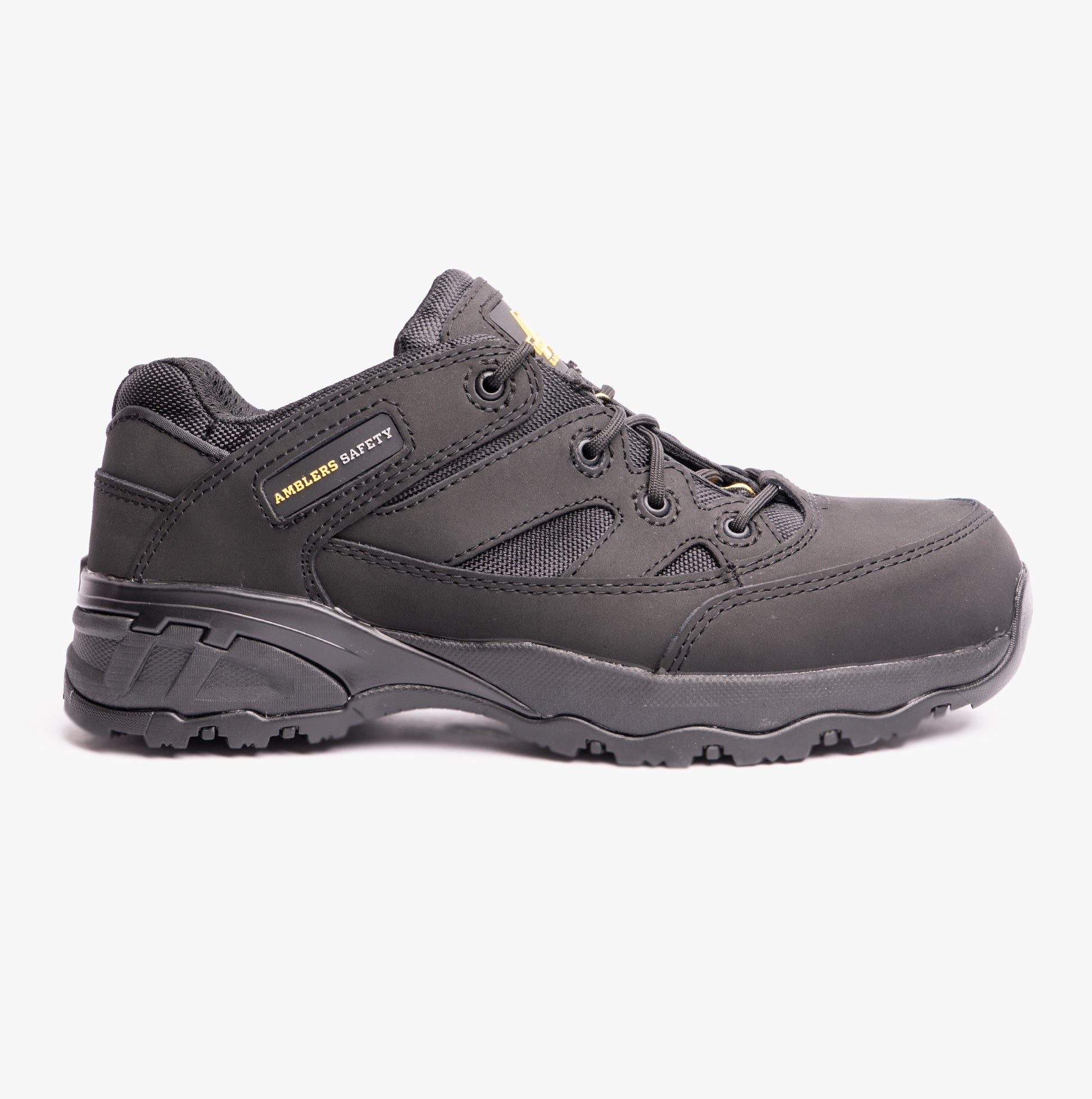 Amblers Safety FS68C Unisex Leather Safety Trainers Black