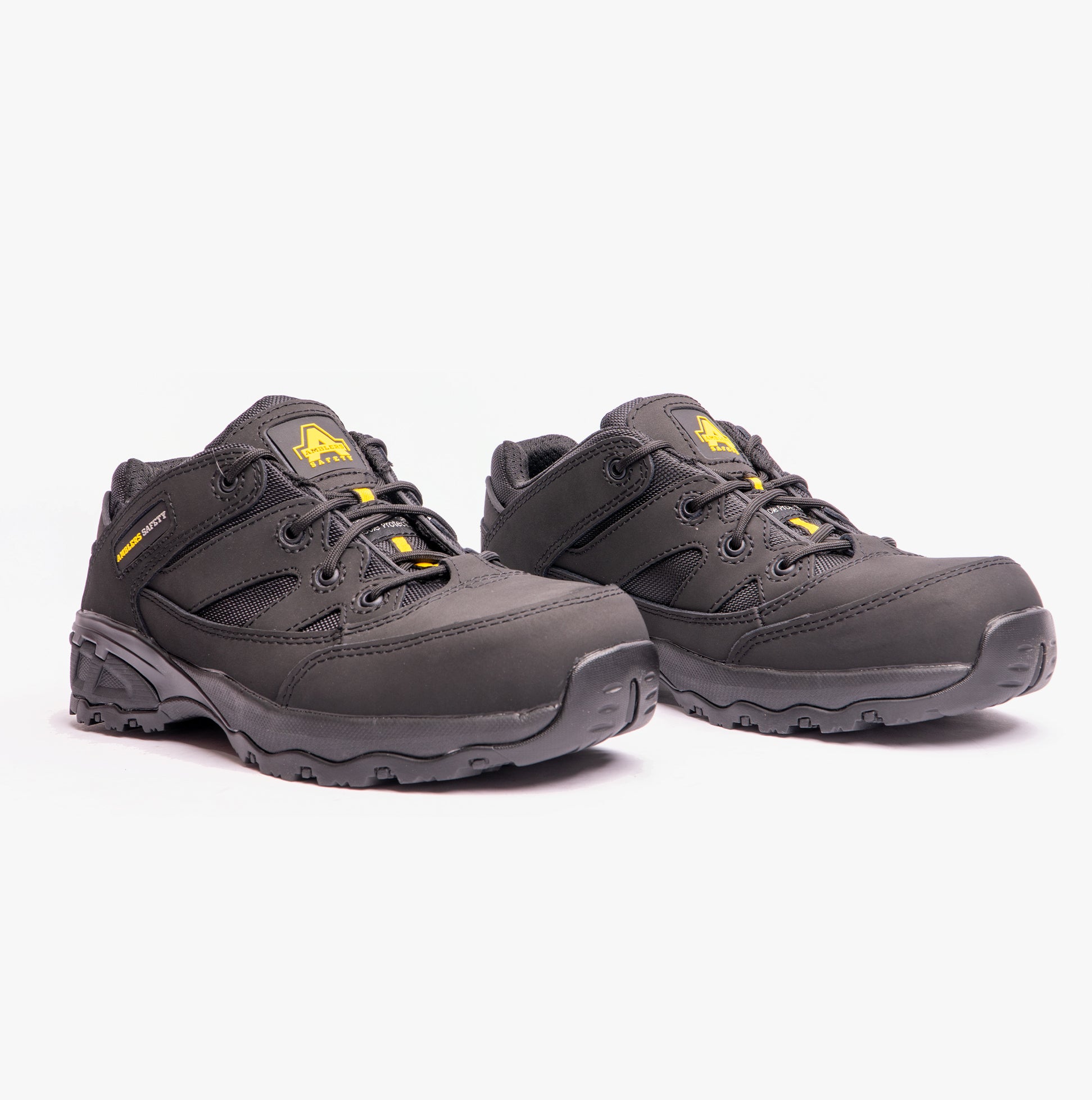 Amblers Safety FS68C Unisex Leather Safety Trainers Black