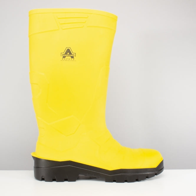 AS1007 Unisex Safety Wellington Boots Yellow