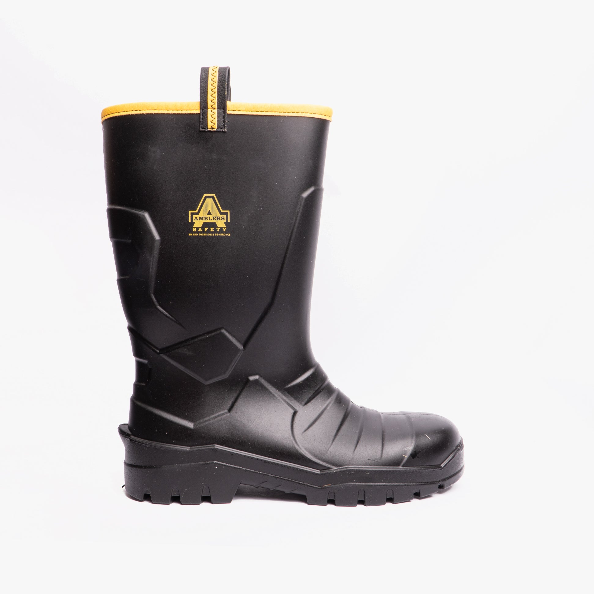 AS1008 Unisex Safety Wellington Boots Black