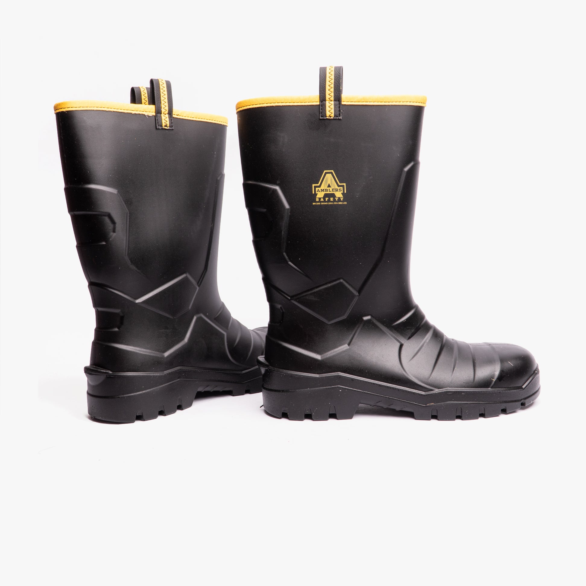 AS1008 Unisex Safety Wellington Boots Black