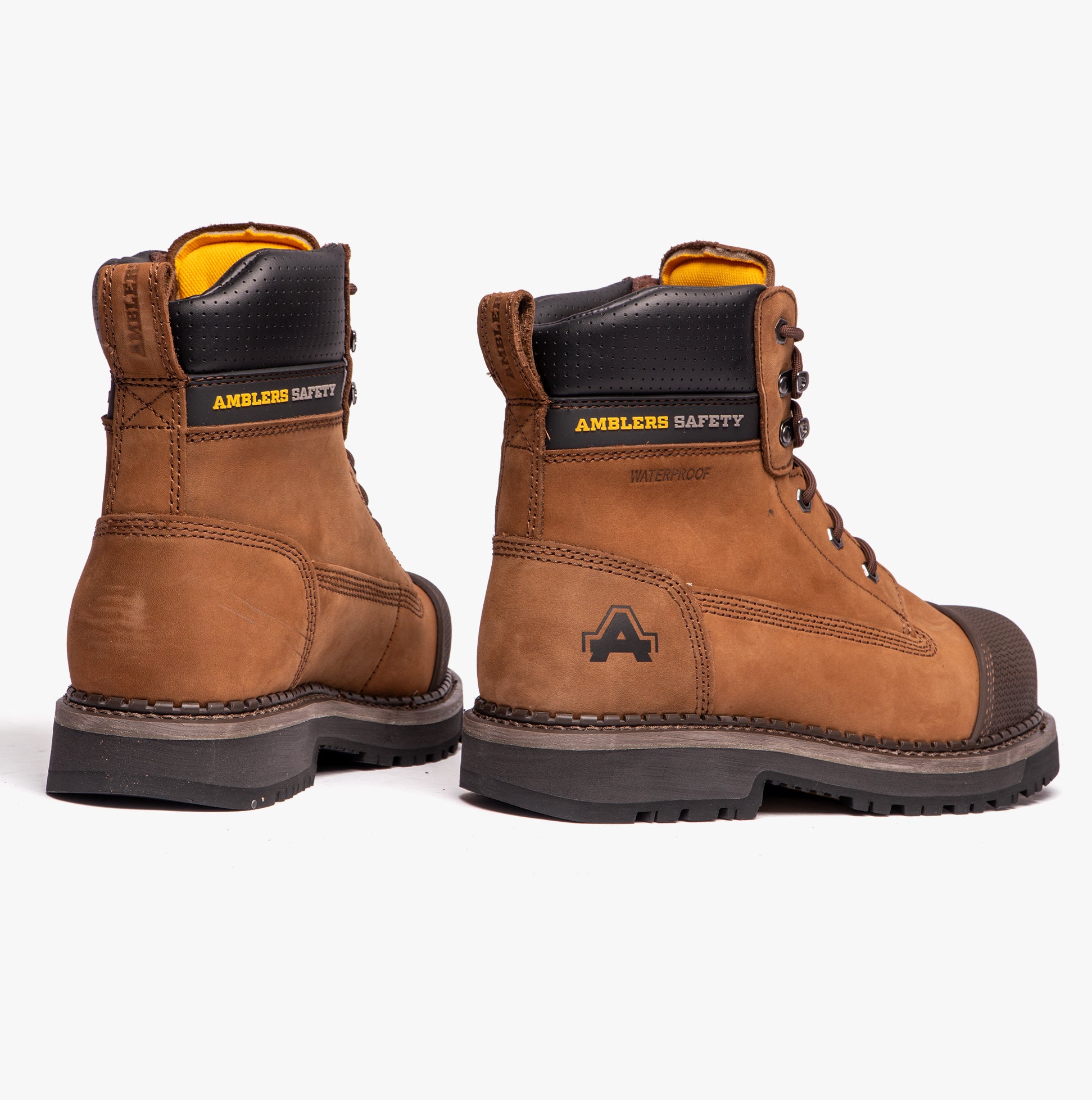 Amblers Safety AUSTWICK Mens Leather Safety Boots Brown