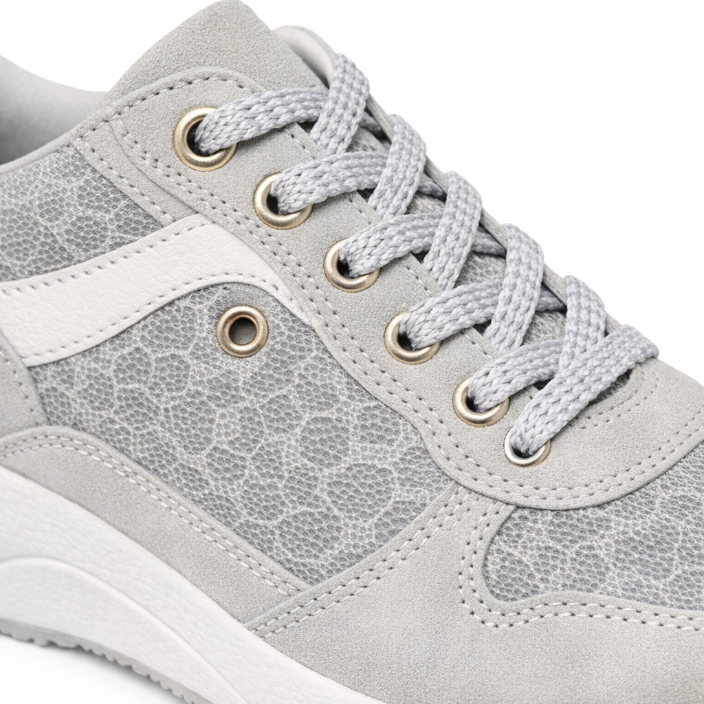 Cipriata L529FS NOVELIA Womens Trainers Silver/White/Animal Print