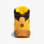 Apache AP314CM Mens Boots Wheat rear view showcasing nubuck upper and yellow textile lining.