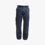Apache APIND Mens Trousers Navy front view showcasing knee pad pocket and multiple pockets.