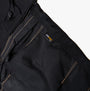 Apache APKHT Mens Trousers Black detail view of Cordura fabric tag and waistband.