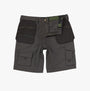 Apache APKHT Mens Shorts Grey front view showcasing utility pockets and ripstop polycotton fabric.