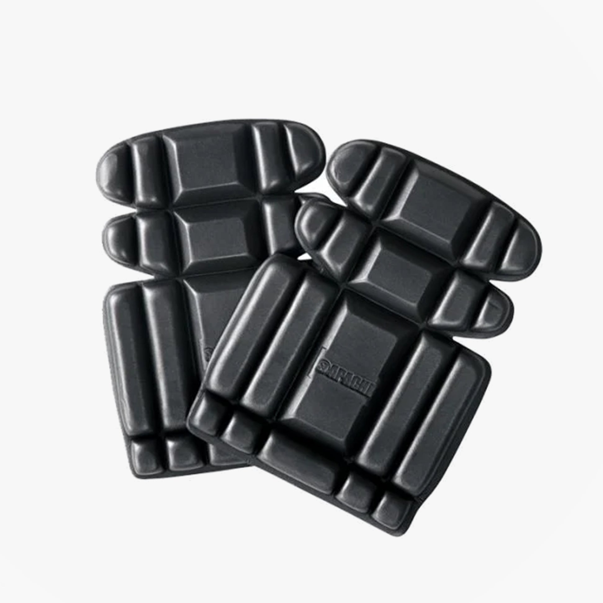 Apache APKNEE Mens Workwear Knee Pads Black top view, durable 100% polypropylene, ergonomic cushioning, item code APKNEE/BLK-ONESIZE