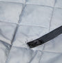 Apache ATS Mens Waterproof Coat Black detail view showing quilted fabric and zipper.