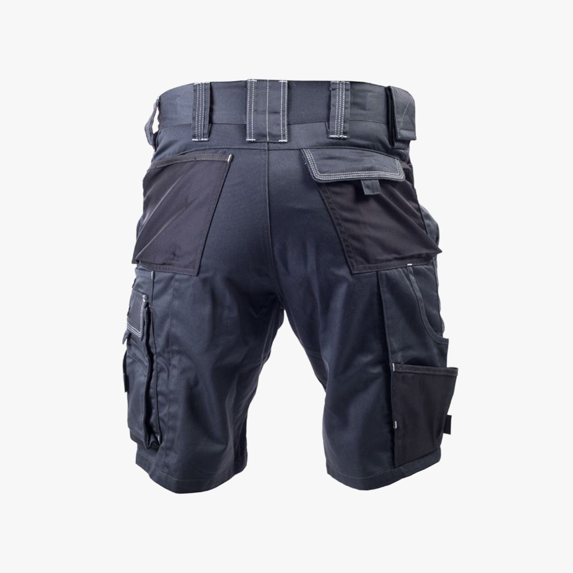 Apache ATS CARGO Mens Shorts Grey back view showing cargo pockets and waistband details.