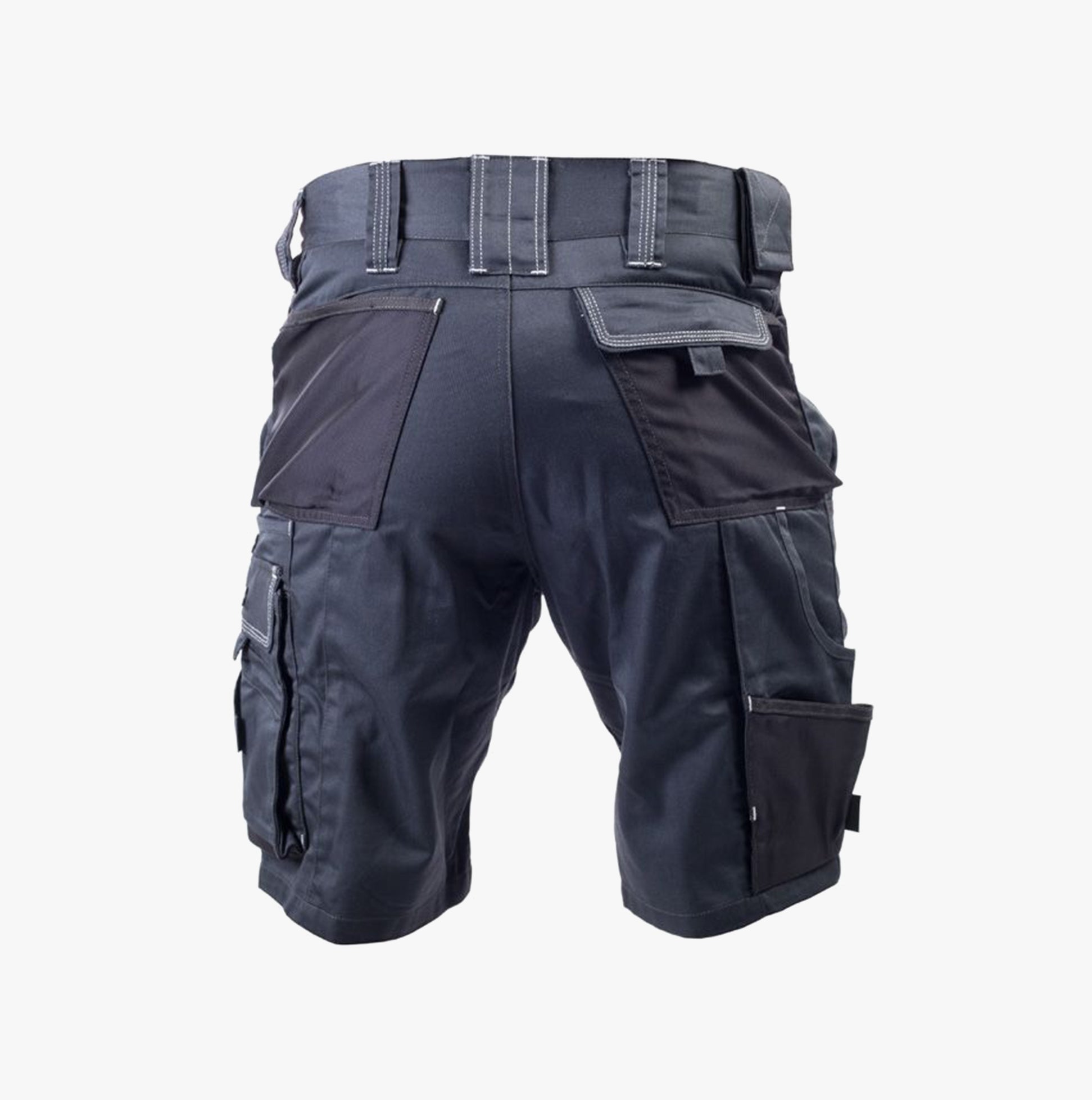 Apache ATS CARGO Mens Shorts Grey back view showing cargo pockets and waistband details.