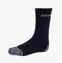 Apache BURLINGTON Mens Socks Black Grey side view showcasing design and color details.