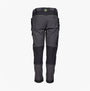 Apache CALGARY Mens Trousers Grey Black back view highlighting Cordura-reinforced knee pad pockets.