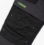 Apache CALGARY Mens Trousers Grey Black, detail view of cargo pockets and stitching.