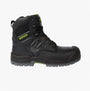 Apache CHILLIWACK Unisex Boots Black side view showcasing the leather upper and lace-up closure.