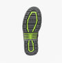 Apache CHILLIWACK Unisex Boots Black sole view showcasing rubber material and traction design.