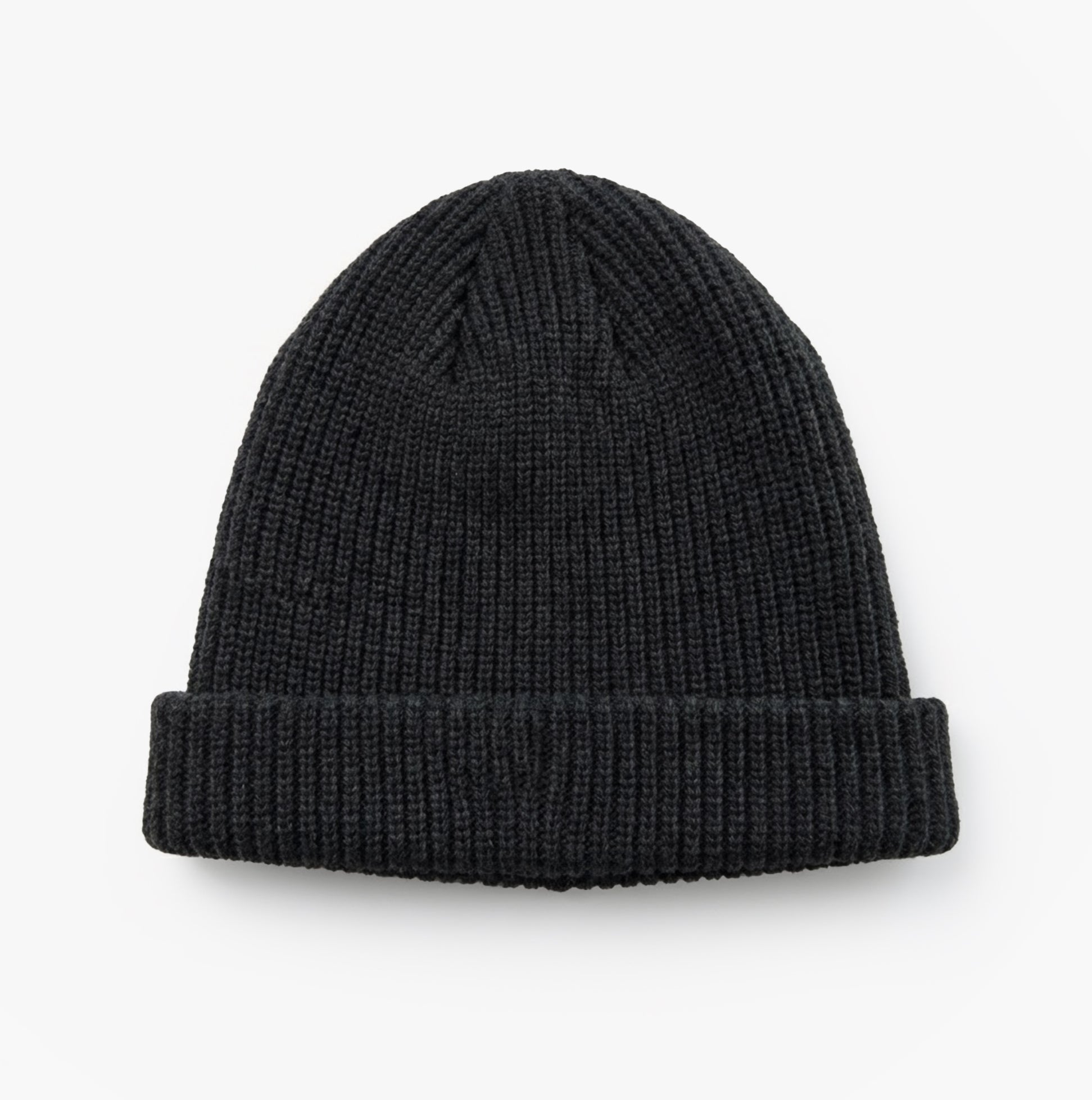 Apache DAWSON Unisex Workwear Beanie Hat Charcoal Grey top view showcasing the warm thermal knit design.