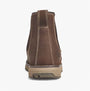 Back view of Apache FLYWEIGHT Mens Dealer Boots Brown showing nubuck upper and rubber sole.