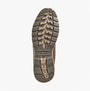Apache FLYWEIGHT Mens Dealer Boots Brown rubber sole view with unique tread pattern and grip features.