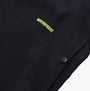 Apache QUEBEC Mens Over Trousers Black detail view showing waterproof feature and button.