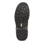 Apache SS812SM Unisex Boots Black bottom view showcasing rubber sole with unique tread pattern and brand logo.