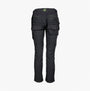 Apache SUDBURY Mens Trousers Black back view showcasing cargo pockets and slim fit design.