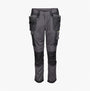 Apache SUDBURY Mens Trousers Grey Black front view with cargo pockets and slim fit design.