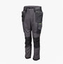 Apache SUDBURY Mens Trousers Grey Black front view showing cargo pockets and slim fit design.