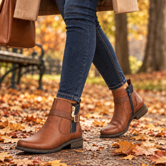 Rieker Z4959 Womens Chelsea Boots Chestnut