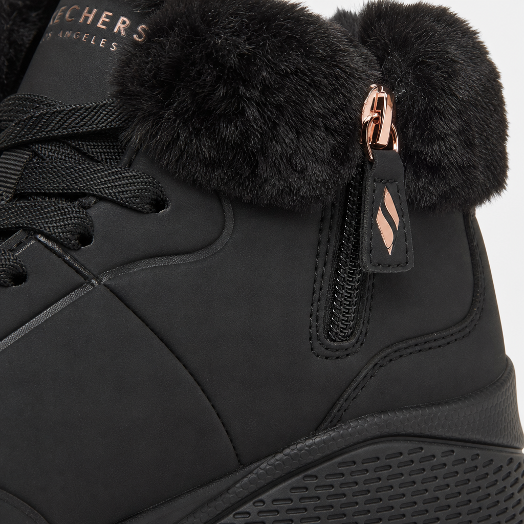 Skechers UNO RUGGED - ARCTIC AVENUE Womens Ankle Boots Black