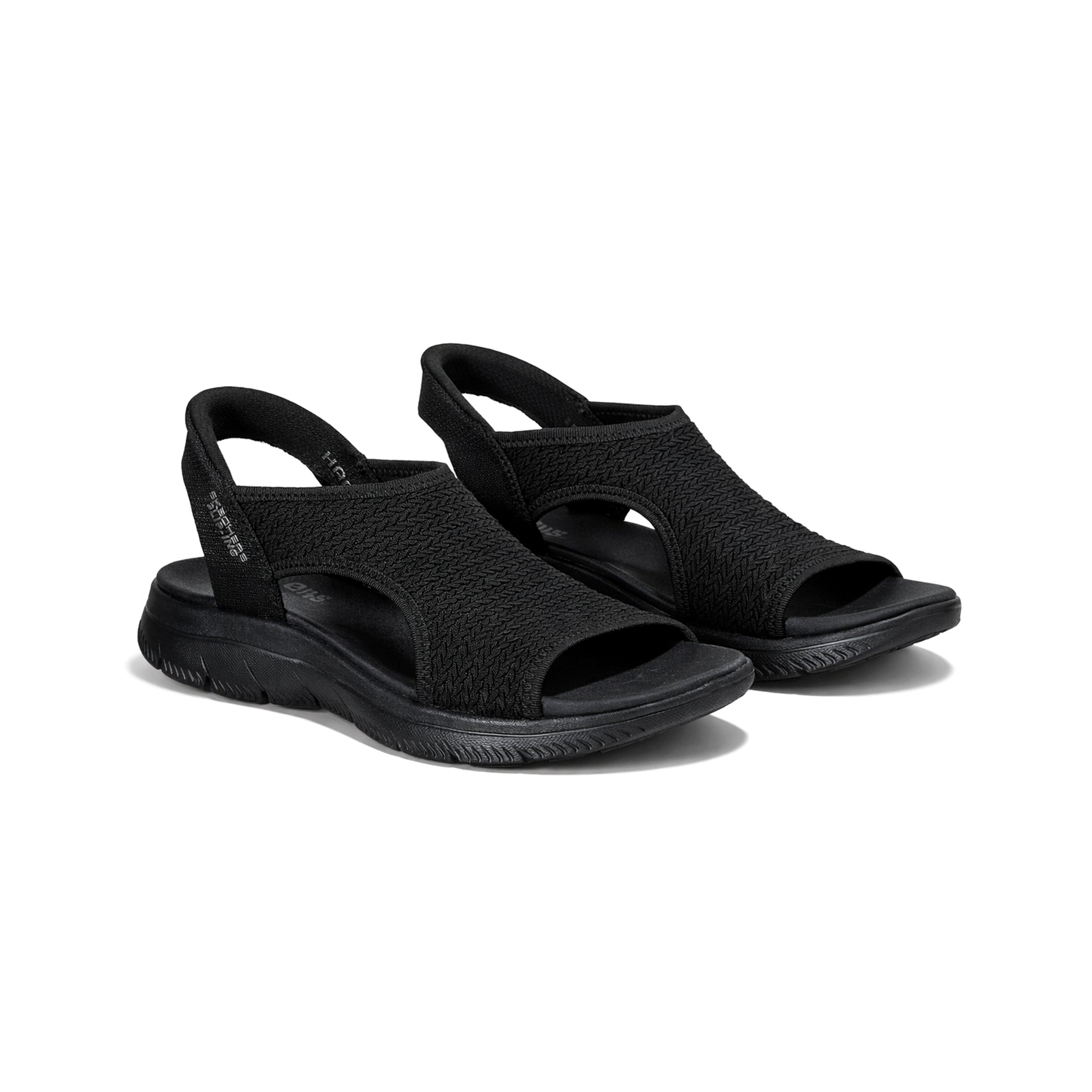 Skechers SUMMITS SANDAL - SWEETLY EVOL Womens Cross Strap Sandals Black