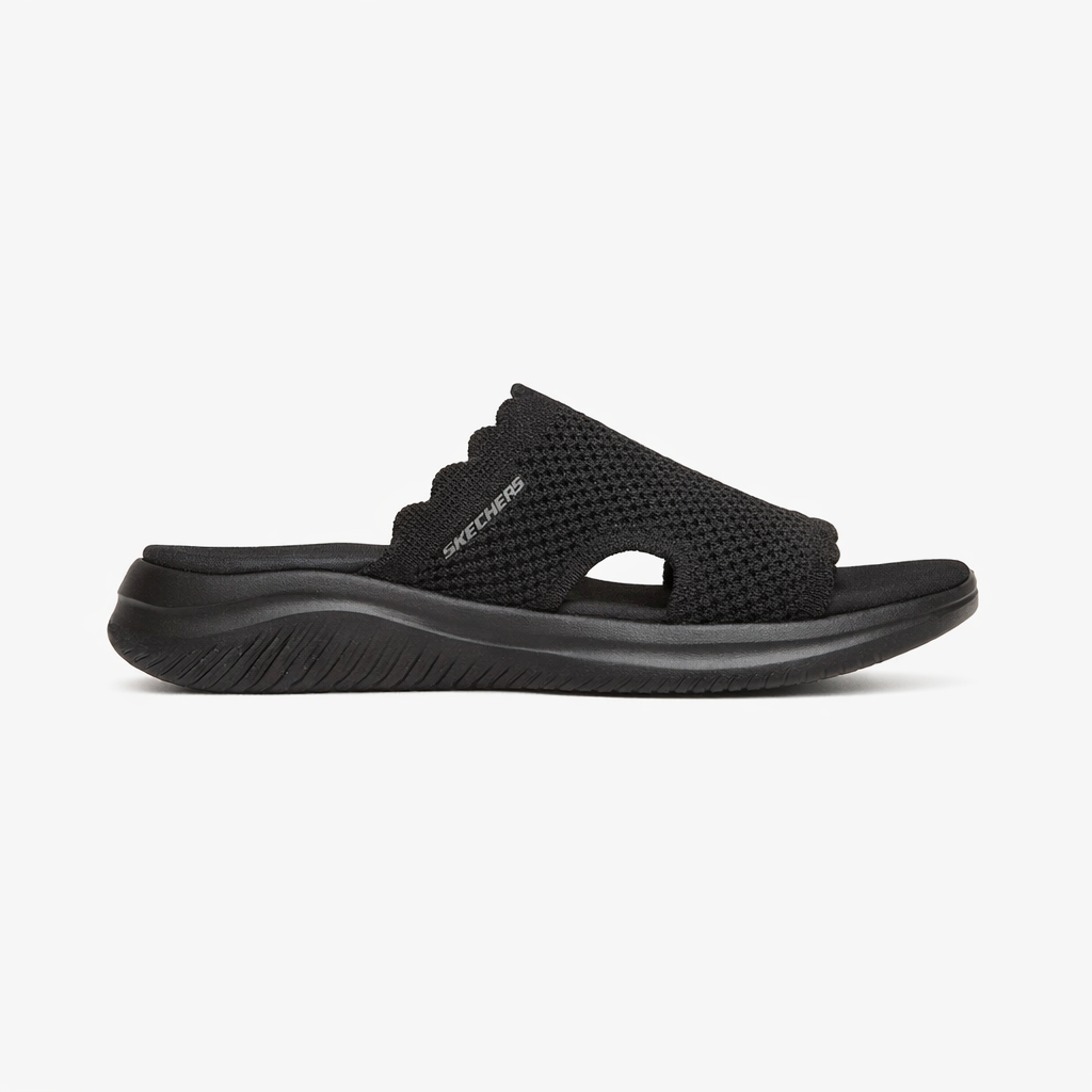 Skechers ULTRA FLEX 3.0 SANDAL-BRING I Womens Sliders Black
