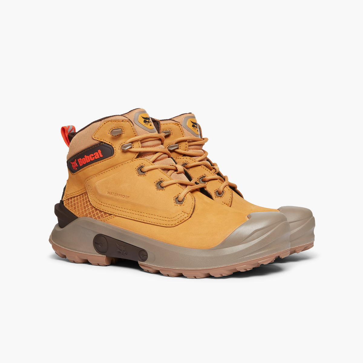 Bobcat FARGO Mens Waterproof Nubuck Safety Boots Honey