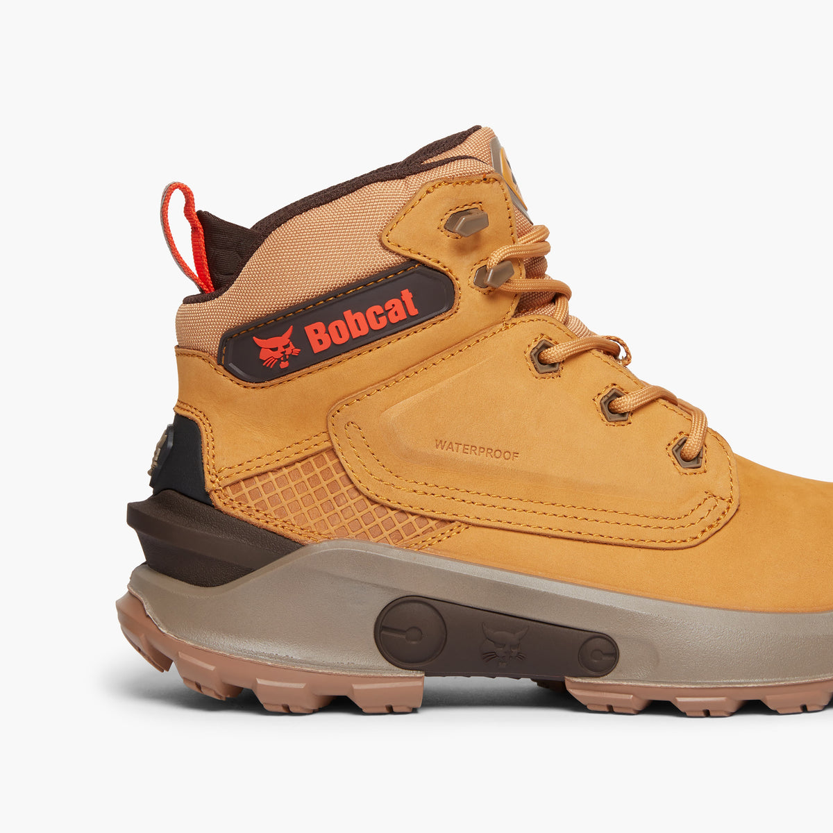 Bobcat FARGO Mens Waterproof Nubuck Safety Boots Honey