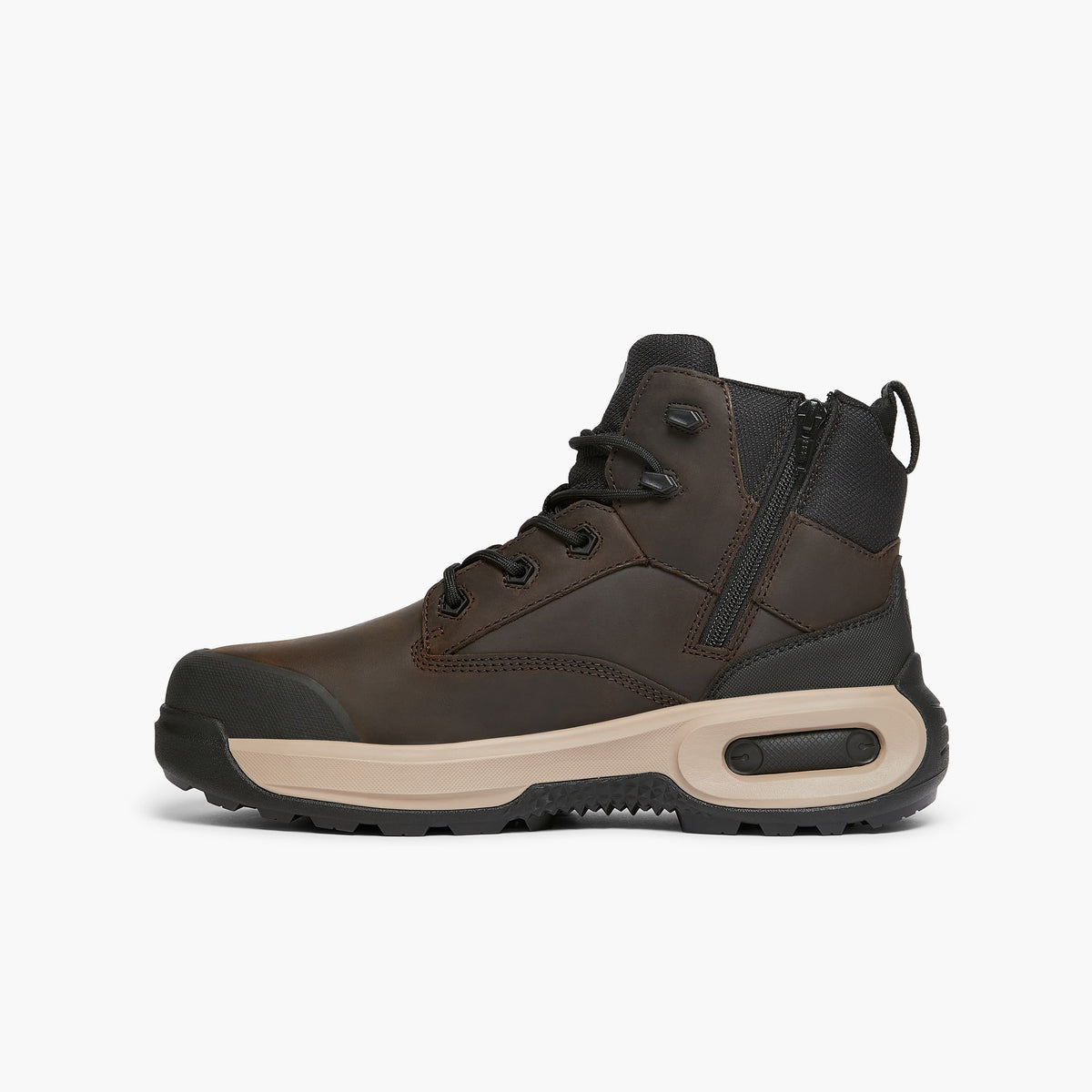Bobcat DAKOTA Mens Nubuck Hiker Safety Boots Dark Brown