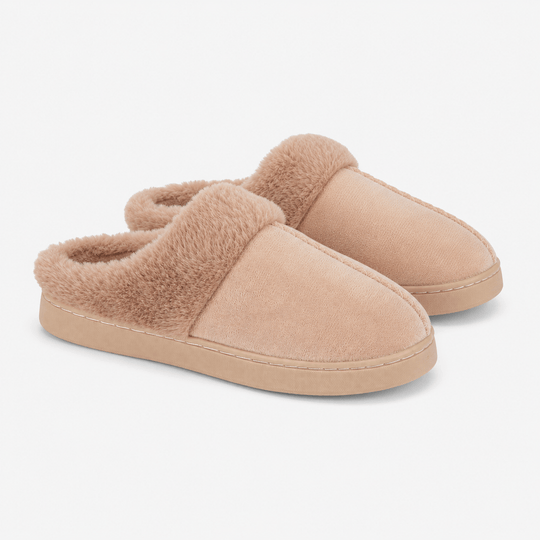 Jo & Joe ZOE Womens Mule Slippers Beige