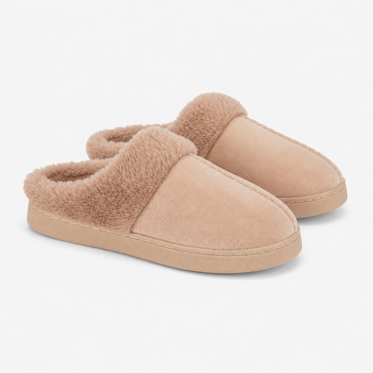 Jo & Joe ZOE Womens Mule Slippers Beige