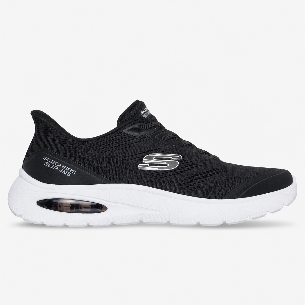 Skechers SKECH-AIR SUMMITS Mens Casual Trainers Black/White