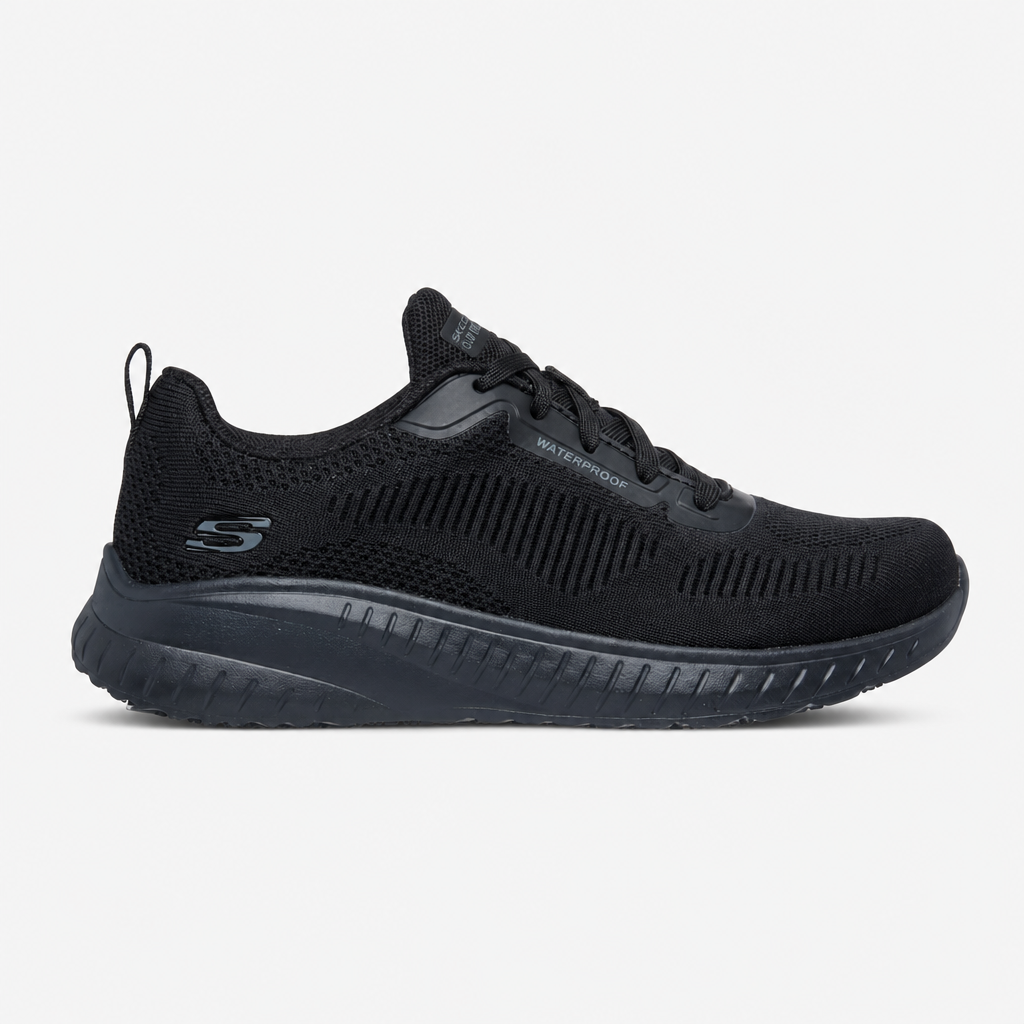 Skechers Work 108247WE Squad Chaos - Awoa Womens Slip Resistant Work Trainers Black