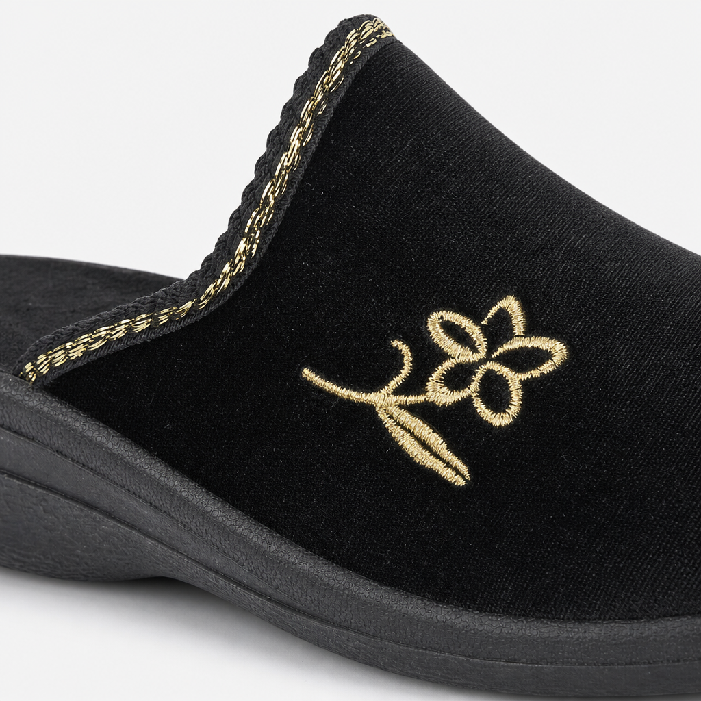Jo & Joe HELEN Womens Mule Slippers Black