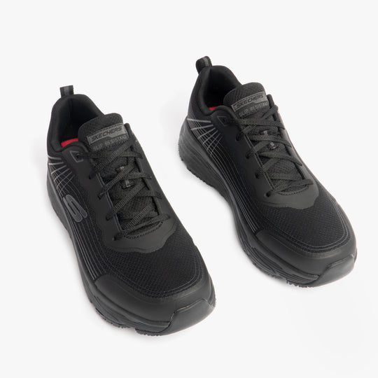 Skechers Work 200021EC Max Cushioning Elite SR - Rytas Mens Slip Resistant Work Trainers Black