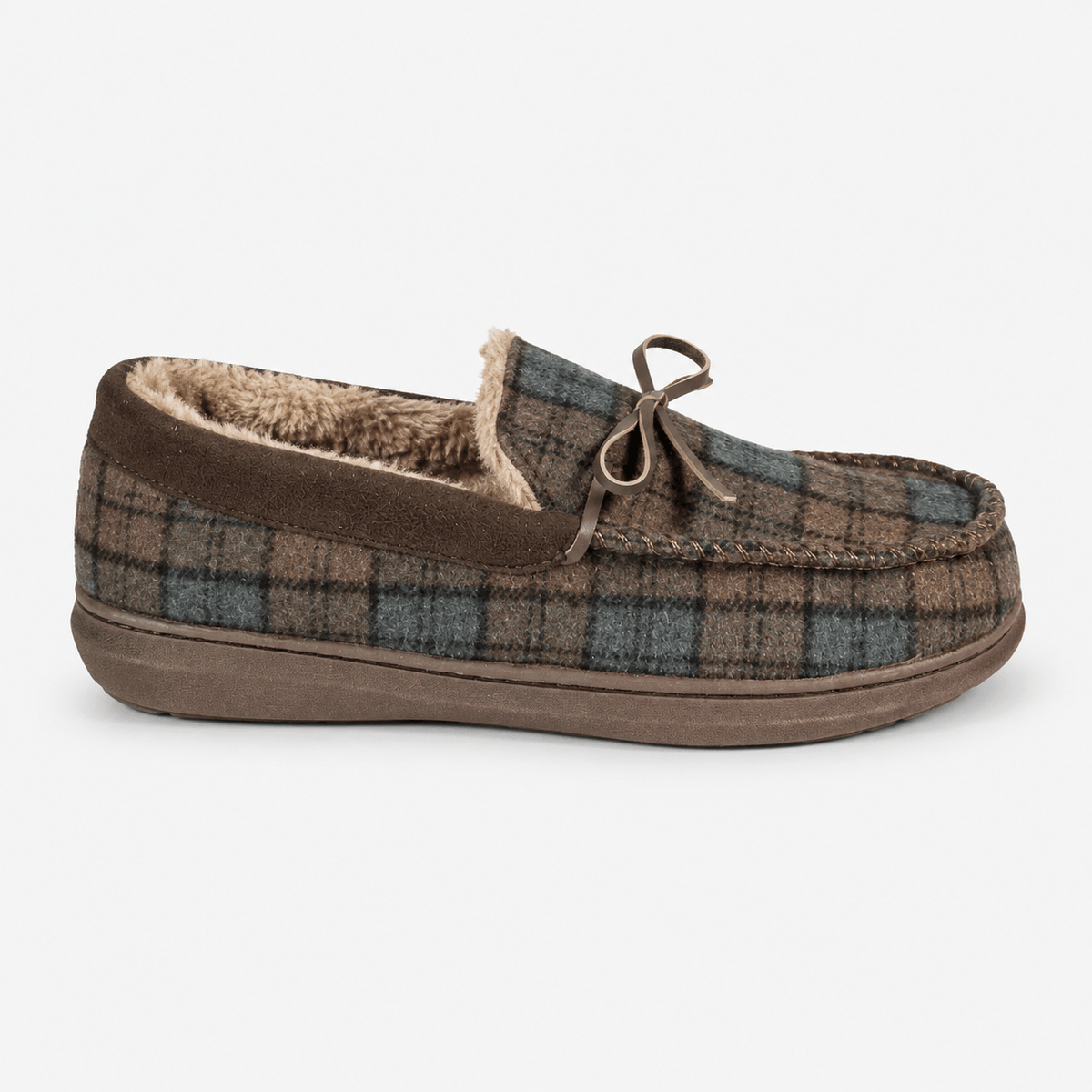 Jo & Joe BUDE Mens Mule Slippers Brown