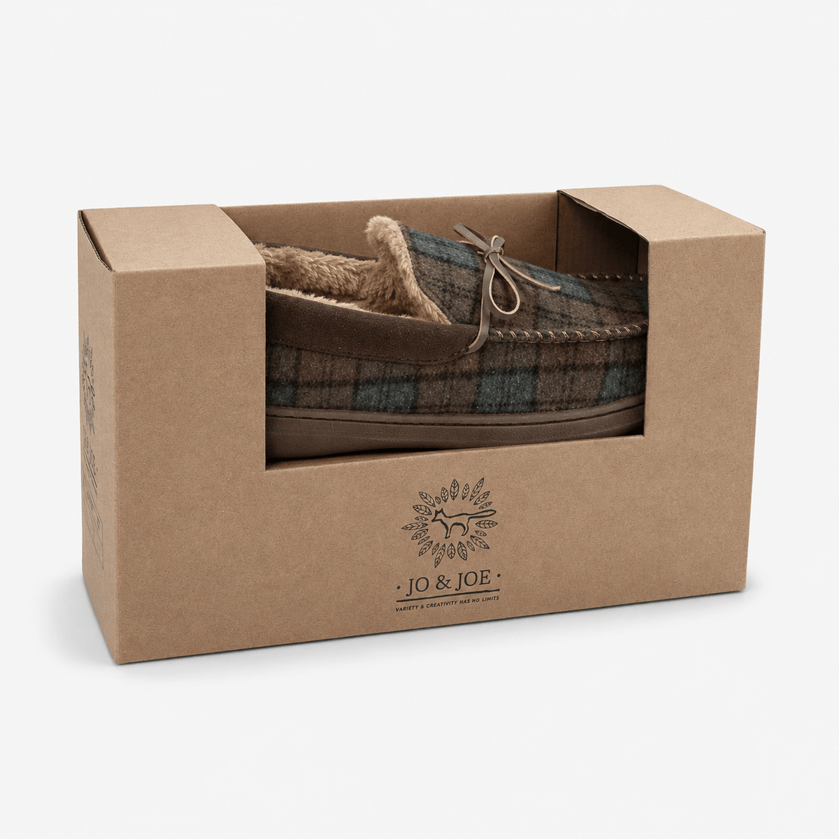 Jo & Joe BUDE Mens Mule Slippers Brown