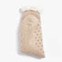 Barbour CABLE KNIT LOUNGE Socks Womens Socks Oatmeal side view showcasing cushioned texture and patterned grips.