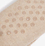 Barbour CABLE KNIT LOUNGE Socks Womens Socks Oatmeal detail view showing non-slip dots on sole