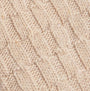 Barbour CABLE KNIT LOUNGE Socks Womens Socks Oatmeal texture detail view showing knit pattern and soft fabric.