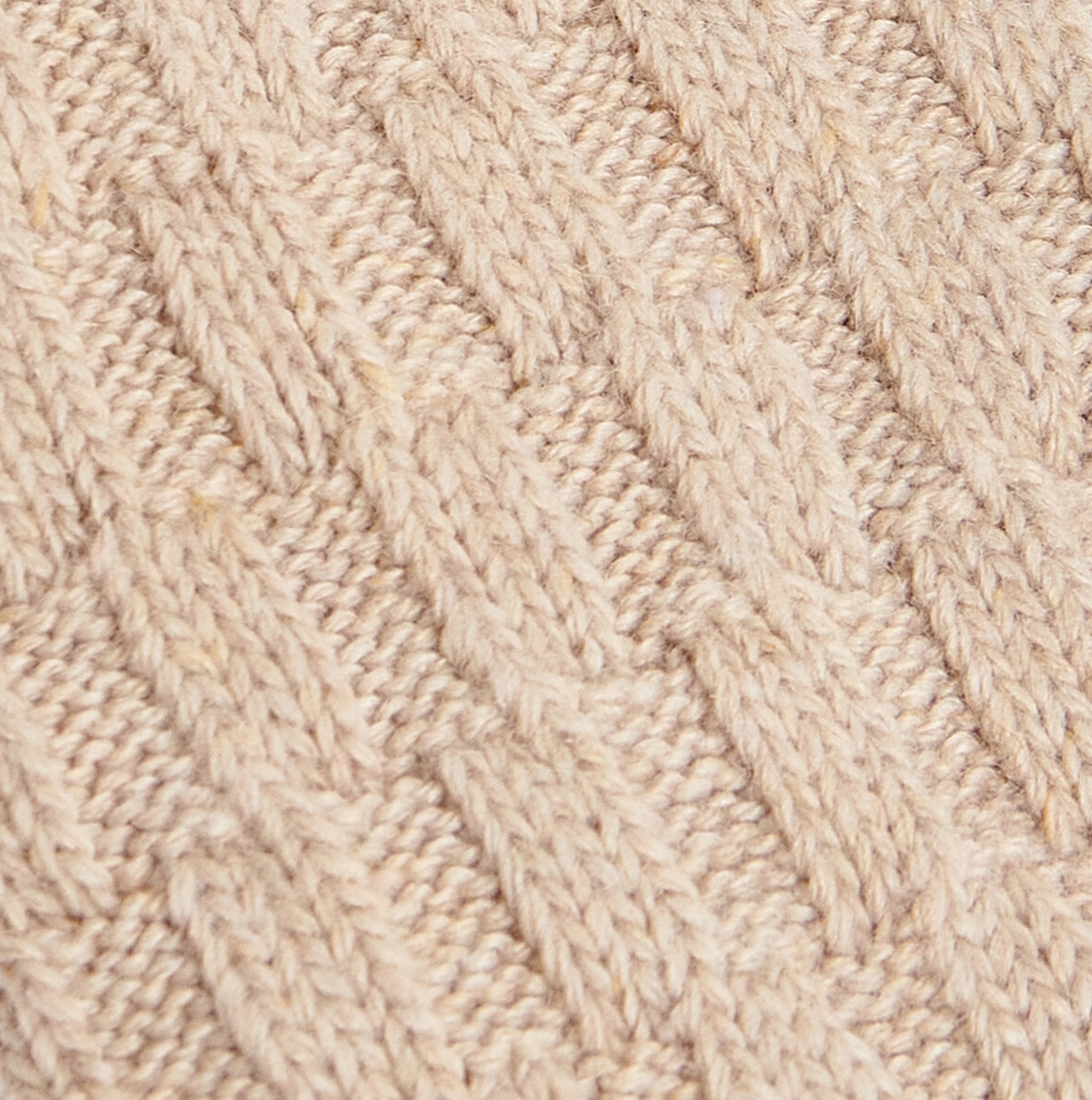 Barbour CABLE KNIT LOUNGE Socks Womens Socks Oatmeal texture detail view showing knit pattern and soft fabric.