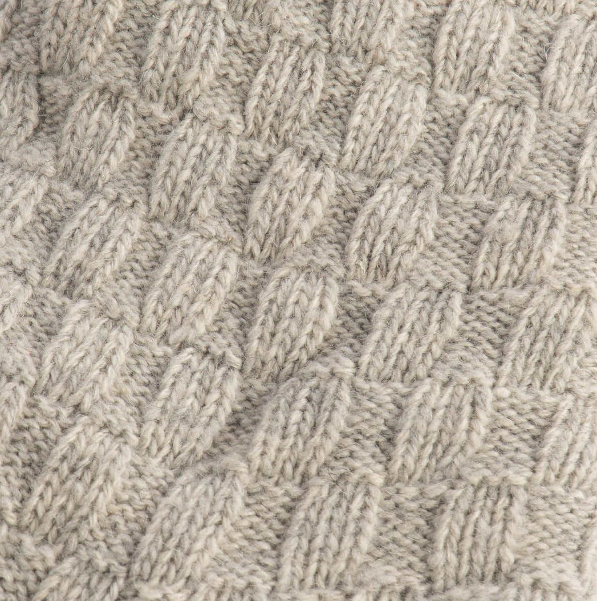 Barbour CABLE KNIT LOUNGE Socks Womens Light Grey Marl close-up detail view of the knit texture.